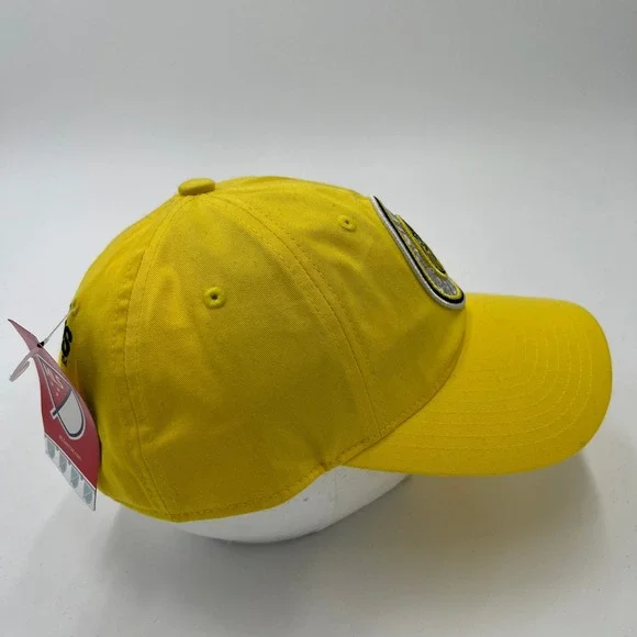 Adidas Columbus Crew SC MLS Soccer Hat Yellow Sequin Patch Strapback Dad Cap NEW - Picture 4 of 7